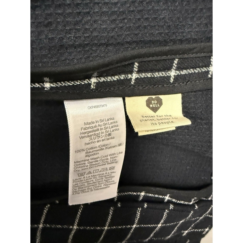 Madewell Waffleback Shaw Blazer Jacket Black White Windowpane Plaid NWT Sz L - Picture 9 of 15
